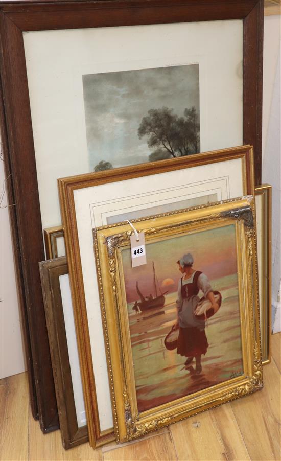 A group of assorted pictures and prints